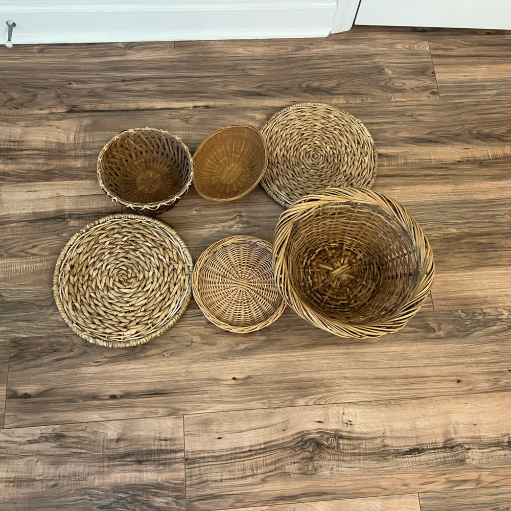 Boho Wooden Baskets